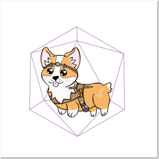 Corgi Stargazer | Sorcerer | Alchemist | Astrology | DND Dog Posters and Art